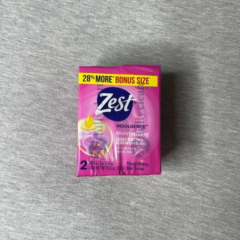 Zest Lush Orchid Paradise Moisturizing Body Bar Soap Pack 2 PCS. Set